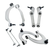 Labwork 8X For BMW 550i Front Control Arm Sway Bar Link Assembly Suspension Kit