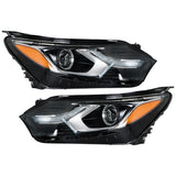 Labwork Left+Right Headlight For 2018-2021 Chevy Equinox LT HID w/LED DRL Chrome
