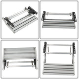 Labwork Aluminum 1 Step Pull Out Retractable Platform Steps Stair Anti-Slip