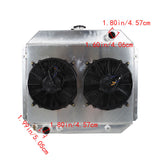 Labwork 4 ROW RADIATOR SHROUD FAN For Ford F100 F150 F250 F350 TRUCK CHEVY V8