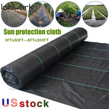 6FT × 300FT Woven Ground Weed Cover 3.2 Ounce Landscape Weed Barrier Fabric