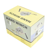 Hand Winch 600 lbs Hand Crank Steel Cable Gear Winch for ATV Boat Trailer