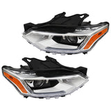 Labwork Left+Right Headlight For 2018-2021 Chevrolet Traverse LED DRL HID Chrome