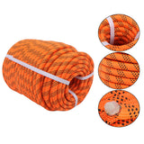 1/2"×150' Orange & Black 48 Strands Polyester Braided Arborist Bull Rope 6500lbs