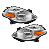 Headlight Assembly Left and Right Halogen Headlamp Replacement for V-ersa 2007-2012