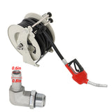 New Fuel Hose Reel Retractable 3/4"x50' Diesel Hose Reel With Auto Refueling Gun