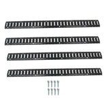 Labwork 4PC 5' E-Track Tie-Down Rail Powder-Coated Steel E-Track Tie-Downs