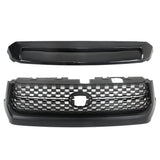 Labwork Front Grille+Hood Bulge Molding For 2014-2019 2020 Toyota Tundra Black