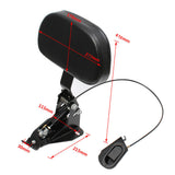 Driver Backrest + Adjustable Mounting Kit For Touring Electra Glide 2009-2019 US