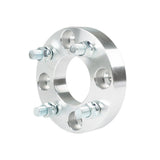 Wheel Spacers 1" 4x101.6mm Hub Bore 62mm Thread Size 1/2"x20 Silver X2
