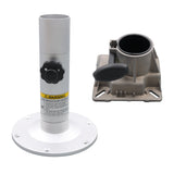 Adjustable Height Locking Boat Seat Pedestal 13" to 19"