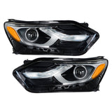 Labwork Left+Right Headlight For 2018-2021 Chevy Equinox LT HID w/LED DRL Chrome