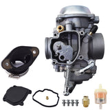 Carburetor & Intake Boot Manifold for Polaris Hawkeye 300 Magnum 425 Worker 500