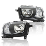 Labwork Left+Right Headlight For 2010-2013 Chevy Camaro Halogen Black Housing