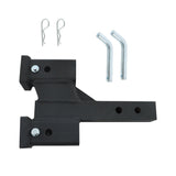 Labwork Trailer Dual Hitch Extender For 2 In Receiver 2 In Solid Shank 10000Lb