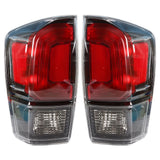 Labwork Rear Left+Right Tail Light Lamp For Toyota Tacoma 2016-2021 Black Bezel