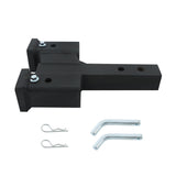 Labwork Trailer Dual Hitch Extender For 2 In Receiver 2 In Solid Shank 10000Lb