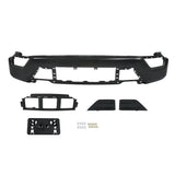 Labwork 5PCS For Ford F150 2021-23 Black W/o Sensor Hole Front Bumper Face Bar