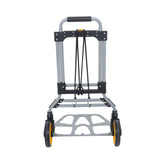 Foldable Hand Dolly Cart Alloy Steel 264Lb Capacity W/ 7" Wheels & Elastic Rope