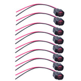 Labwork Wire Plug Clips Fuel Injector Connector For EV6 EV14 USCAR Pigtail（8PCS）