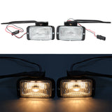 Labwork Right&Left Bumper Fog Lights Fit For Chevy GMC C/K 1500 2500 3500 88-97