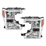 Labwork LH+RH Halogen Headlights For Ford F250 F350 Super Duty 2020-2022 Chrome