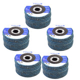 New 4.5'' Premium Zirconia 120 GRIT Flap Disc Wheel Sanding Grinding 50Pcs
