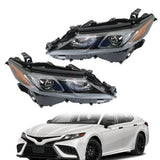 Labwork Left+Right Headlight Assembly For 2020-2022 Toyota Camry SE LED Factory