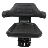 Black Tractor Suspension Seat For Ford / New Holland 4000 4100 4600 4610 5100