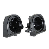 For Touring Road King Glide 1994-2013 Lower Fairing Vented Speaker Pods Box 6.5"