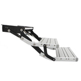 Labwork Aluminum 2 Step Pull Out Retractable 21.65''W Steps Stair Anti-Slip
