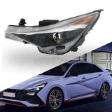 Labwork Left Headlights Assembly For Hyundai Elantra 2021-22 Halogen w/LED DRL