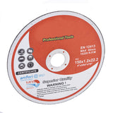 Cut-off Wheel 6" x .045" x 7/8" - Metal & Stainless Steel Cutting Discs 25 Pack