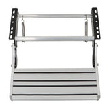 Labwork Aluminum 1 Step Pull Out Retractable Platform Steps Stair Anti-Slip
