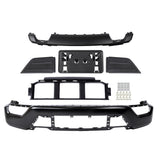 Labwork 6PCS For Ford F150 2021-2023 Front Bumper Face Bar Black W/o Sensor Hole
