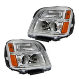 Labwork Left&Right Headlight For 2010-2015 GMC Terrain SL/SLT/SLE Chrome Halogen