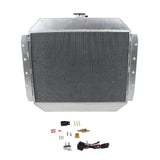 Labwork 4 ROW RADIATOR SHROUD FAN For Ford F100 F150 F250 F350 TRUCK CHEVY V8