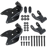 Labwork Rear LH+RH Leaf Spring Shackle & Bracket Hanger For 1997-2004 Ford F150