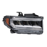 Headlight HeadLamp Electroplating Black Assembly Passenger Side Right Side RH Replacement for Acadia AT4 2020 2021 2022 2023 Replacement for GM2503507