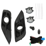 Labwork Right+Left Front Bumper Fog Light For Honda CR-V 2012-2014 Switch+Wiring