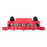Cover - Red 4 Way Terminal Junction Block Busbar 3/8" 250 amp 12v
