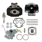 Fit For Yamaha PW 50 PW50 Carburetor Cylinder Piston Ring Gasket Top End Kit