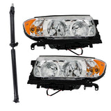 labwork L+R Headlights&Rear Driveshaft Prop Shaft For 2006-2008 Subaru Forester