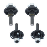 Labwork 1" Round BT8 Spindle 4pack Trailer Axle Kit with 4 on 4" Bolt Idler