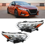 Headlights Assembly Left and Right Side Replacement for Sentra 2020 2021 2022 Headlights Chrome Housing Replacement for 260606LB5A 260106LB5A