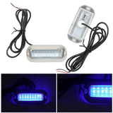 2Pcs 27LED Stainless Lights Underwater Pontoon For Marine Boat Transom KUS543693