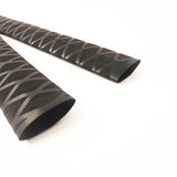 Tube Heat Shrinkable Wrap Tubing Black 39'' Flat Width 48mm For Rod Grips Soft