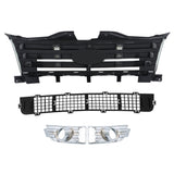 Labwork Bumper Grille Assembly + Fog Lamp Molding Left & Right For Edge 07-10