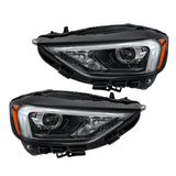Labwork RH+LH LED Headlights Assembly W/LED DRL For Ford Edge 2019-2023 Black
