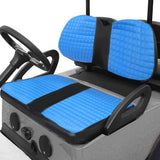 No Staple Front Seat Cover Kit Blue Color Set For E-Z-GO TXT 1994-2013 Golf Cart